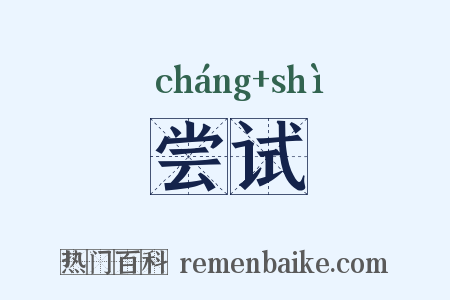 尝试是什么意思的图片